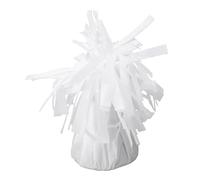 Yinhing 6 Pièces Poids de Ballon Robustes Ancres Métalliques Supports de Ballon en Aluminium avec Boucle D'anneau Dissimulée pour les Décorations de Fête D'anniversaire de Mariage (WHITE)