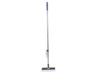 Yinhing Brosse à Récurer pour Sol de 2 Pouces avec Poignée, Brosse Rotative à 180 Degrés pour Carreaux de Coulis et Rigide pour une Salle de Bain Efficace, une Cuisine et Plus (bleu foncé)