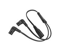 Yinhing Câble Répartiteur d'alimentation IEC320 C8 à C7, 2 Sorties, Cordon d'alimentation Ca pour Moniteurs LCD, Lampes de Bureau et Appareils, isolé en PVC Sûr, 1500W