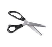 Yinhing Ciseaux Décoratifs Ronds/crantés pour Tissu, Lames en Acier Inoxydable de qualité Supérieure pour Couper un Outil de Couture Professionnel, Différentes Distances, Longueur 23 Cm (7mm)