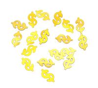 Yinhing Confettis Dorés en Forme de Signe de Dollar, 60 G, pour les Mariages, les Fêtes et les Célébrations, pour les Travaux Manuels et les Décorations de table. (signe dollar doré)