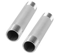 Yinhing Connecteur de Mamelon de Tuyau fileté en Acier Inoxydable, Diamètre égal, Tige d'extension de Filetage Mâle G1/2, Raccords de Plomberie de 10cm, 2 Pièces (Tige d'extension de fil