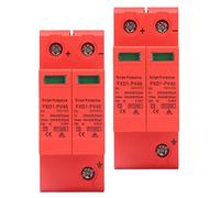 Yinhing FXD1 PV40 Protecteur Solaire 2P/40KA Parafoudre DC1000V/750V/500V pour Systèmes Photovoltaïques Installation Facile Matériau Ignifuge 2 Pack (DC 500V)