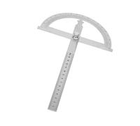 Yinhing Goniomètre Rapporteur en Acier Inoxydable, Détecteur d'angle 0 Règle à 180 Degrés, Outil 2 Pouces pour des Mesures Précises 15cm (150 * 200mm)