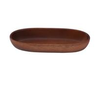 Yinhing Grand Bol à Salade en Forme de Bateau en Bois 30x8.5x4.5cm Bol de Service Polyvalent pour la Nourriture Pain Fruits Collations Desserts Vaisselle en Bois (M)
