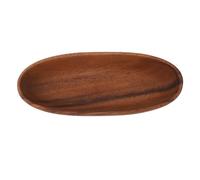 Yinhing Grand Bol à Salade en Forme de Bateau en Bois 30x8.5x4.5cm Bol de Service Polyvalent pour la Nourriture Pain Fruits Collations Desserts Vaisselle en Bois (Petit)