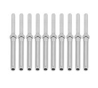 Yinhing Kit de Vis Tire-fond à Filetage en Acier Inoxydable, 10 Pièces M5 3mm, Matériel de Garde-corps à Câble Haute Résistance pour Usage Industriel (M10/5mm)