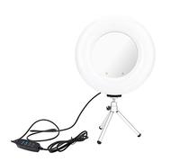 Yinhing Lampe LED Dimmable de 8,6 Pouces avec Support pour Maquillage | Lampe de bureau alimentée par USB, 3 Modes de couleur, 10 niveaux de luminosité, trépied en alliage d\'aluminium pour