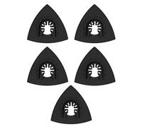 Yinhing Lot de 5 Tampons de Polissage en Laine avec Base en Acier allié, Tampon de Polissage Triangulaire en Feutre pour Outil Oscillant, Idéal pour Polir l'Acier Inoxydable, l'or et Plus