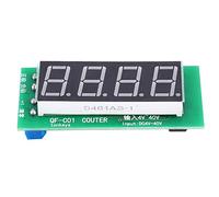 Yinhing Module de Compteur de Haute qualité QF C04, Affichage Numérique à 4 Chiffres avec Fonction de Mémoire, DC 4 40V pour Applications électriques