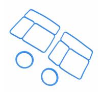 Yinhing OmieBox Lot de 2 Joints d'étanchéité pour Couvercle en Silicone pour Récipient Alimentaire Hermétique, Convient pour Boîte à Déjeuner OmieBox, Matériau Sûr (BLUE)