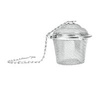 Yinhing Passoire à thé en Acier Inoxydable, Infuseur à Mailles avec Chaîne, épices à Base de Plantes pour Soupe et Boissons, Grandes, Moyennes et Petites Tailles Disponibles (Petite)
