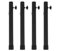 Yinhing Rallonges de Pieds de Table en Acier, 4 Pièces, 44cm, pour Tables Pliantes, Bureaux, Améliore la stabilité en Hauteur, Le Confort