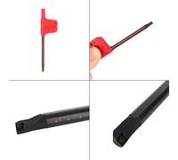 Yinhing SCLCR Ensemble de Supports de Tournage Interne pour Alésage de Tour 10 Pièces CCMT0602 Insère un Matériau de Haute qualité pour les Machines-outils CNC Conception Compacte avec 3 Clés