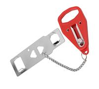 Yinhing Serrure de sécurité de Porte de Voyage, Cadenas Antivol Portable, pour Chambre d'hôtel, Appartement, Maison, Bloqueur de Porte en Acier Inoxydable avec Sac de Rangement