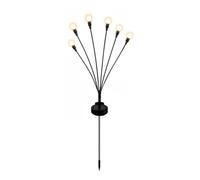 Yinhing Solar Fairy Lights Wind Swing 6 Warm White Garden Decor (Warm | La tige en métal Flexible se balance dans la brise lampe sur piquet à énergie solaire pour jardin extérieur patio