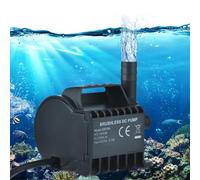 Yinhing Submersible 500 L/H avec Pompe de Fontaine Alimentée par USB de 4,9 Pieds pour Aquarium et étang à Poissons Ultra Silencieux, économe en énergie, Comprend une Base à Ventouse (QR75A)