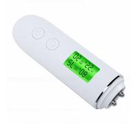 Yinhing Testeur D'hydratation Cutanée, Analyseur de Sébum, Appareil de Mesure de l'humidité de la Peau avec Grand écran LCD, Détection par Agent Fluorescent UV, 8 Mémoires, pour la (WHITE)