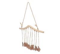 Yinhing Verre de Mer Bois flotté Dérive Décor Côtier Plage Suspension | Bois flotté et verre de mer coloré corde robuste suspendue tons doux pour jardin patio détente intérieure extérieure