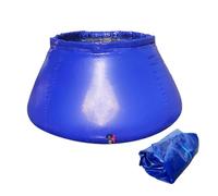 Yinian Réservoir d'eau Récipients de Stockage avec Valve Sac de Stockage d'eau d'urgence 200L/500L Collecteur d'eau de Pluie Pliable Réutilisable Portable pour Camping Irrigation Extérieur(Size:200L)