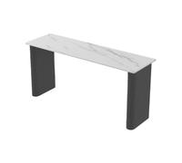 Yinj9562fg Table Haute Home Rock Slab Bar Table with Metal Legs Commercial Balcony Long Narrow Pub Height Cuisine(Multi-Colored)