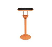 Yinj9562fg Table Haute Orange Rock Slab Iron Bar Table Home Balcony Leisure Round High Top for Milk Tea Shop, Coffee Cuisine(Grand)