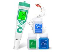 YINMIK Testeur de pH/Salinité pour Piscines, Testeur de Salinité Aquariums
