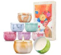 Yinuo Mirror Bougie Parfumées Ensemble, Coffret Cadeau Femme, Personnalisé Maitresse, 8 * 2,5 Oz Pour L'aromathérapie Mariage Bath Yoga Fête des Mères