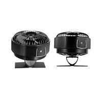 YINZHD Ventilateur de poêle à 5 pales alimenté par la chaleur, brûleur de cheminée à bois rond, silencieux, autonome, for la maison, distribution efficace de la chaleur(With thermometer)