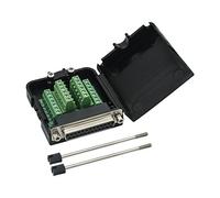 YIOVVOM DB25 Adaptateur femelle sans soudure pour carte de dérivation 25 broches vers connecteur terminal module de signal, boulons et écrous longs avec étui