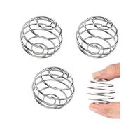 YIPFEN Boule de Mixage 4 Pièces en Acier Inoxydable - Fouet Mélangeur Robuste pour Shakes Protéinés & Boissons Sportives Sans Grumeaux, Fitness.