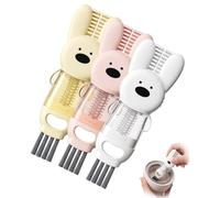 YIPFEN Goupillon Brosse Nettoyage 3 en 1 - Pour Biberons Gourdes Bouteilles Couvercles - 3 Pièces, Kit de Nettoyage Complet pour Hygiène Parfaite et Accès Facile.