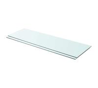 Yisssmeng 2 Étagères en Verre Trempé pour Paroi à Lattes 90x30 cm | Plaques transparentes de 8 mm d'épaisseur pour optimiser l'exposition en magasin, boutique ou salon.