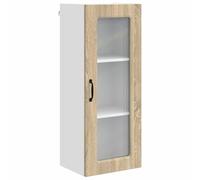 Yisssmeng Armoire de cuisine, en chêne Sonoma, 40 x 31 x 100 cm, moderne, avec grand espace de rangement, pour cuisine, salle à manger, couloir