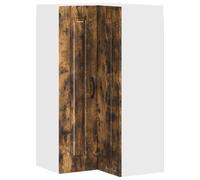 Yisssmeng Armoire de cuisine Kalmar - Buffet moderne - En chêne fumé - 57 x 57 x 100 cm - Avec surface en bois - Robuste - Pour cuisine, couloir, salon