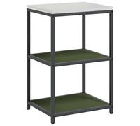 Yisssmeng Armoire de cuisine - Vert olive - 60 x 50 x 92 cm - En acier robuste - Buffet moderne avec étagères - Commode pour cuisine, salon, couloir