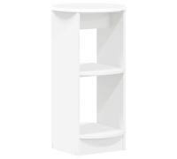 Yisssmeng Armoire latérale blanche en bois avec 3 compartiments - Meuble de rangement moderne pour salon, couloir et bureau - 40 x 40 x 75 cm