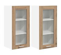 Yisssmeng Armoire murale en chêne artisanal, 40 x 31 x 80 cm, design moderne, avec cadre robuste, grand espace de rangement, compatible avec la cuisine, la salle à manger, le couloir