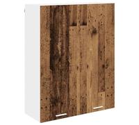 Yisssmeng Armoire suspendue en bois recyclé 80 x 31 x 100 cm - Meuble de cuisine moderne avec 2 portes - En bois robuste - Rangement peu encombrant pour cuisine, couloir, salle à manger