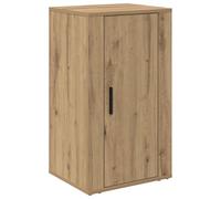 Yisssmeng Buffet Bas Meuble de Rangement Chêne Artisanal 40x33x70 cm | Solution d'organisation compacte avec porte battante pour le salon, la cuisine ou l'entrée. Structure solide et chic.