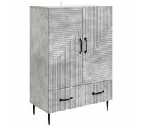 Yisssmeng Buffet gris béton - Commode moderne en bois avec tiroir et porte - Rangement polyvalent pour salon et salle à manger - 66 x 34,5 x 95 cm