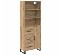 Yisssmeng Buffet Haut 2 Pcs Chêne Artisanal Bois d'Ingénierie 180 cm