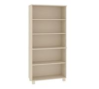 Yisssmeng Buffet Haut Bois Massif de Pin 85x35x180 cm Marron Miel | Armoire vaisselier rustique en bois naturel pour salon et salle a manger. Ranger avec etageres ouvertes spacieuses.