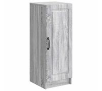 Yisssmeng Buffet Meuble Rangement Sonoma Gris 33 x 34,5 x 87 cm | Meuble colonne compact pour cuisine ou salon avec étagères et porte pivotante. Optimise les espaces restreints élégamment.