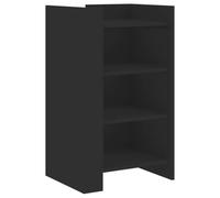 Yisssmeng Buffet noir 45 x 35 x 75 cm, commode en bois, armoire d'appoint moderne avec beaucoup d'espace de rangement, armoire latérale intemporelle pour salon, couloir et salle à manger, design