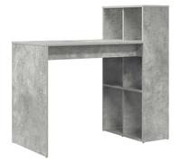 Yisssmeng Bureau béton gris - 108 x 55 x 103,5 cm - En bois - Design moderne - Construction robuste - PC de jeu pour bureau à domicile, chambre à coucher et chambre d'adolescent