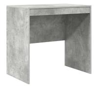 Yisssmeng Bureau béton gris 80 x 50 x 76 cm - En bois - Design moderne - Compact - Bureau de jeu pour maison, bureau, salon, salle d'étude