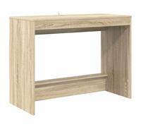 Yisssmeng Bureau de lit en chêne Sonoma 100 x 45 x 75 cm Table PC moderne en bois de forme fine, robustesse et durabilité pour chambre à coucher, maison, bureau, chambre d'adolescent