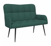 Yisssmeng Canapé 2 places vert foncé - Canapé rembourré moderne - 115 x 61 x 87 cm - Canapé en tissu pour salon et chambre à coucher - Loveseat compact avec pieds en métal stables