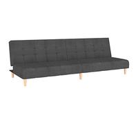 Yisssmeng Canapé-Lit 2 Places Convertible Tissu Gris Foncé | Design inclinable 2 en 1 polyvalent idéal pour salon studio chambre d ami et bureau petit espace.